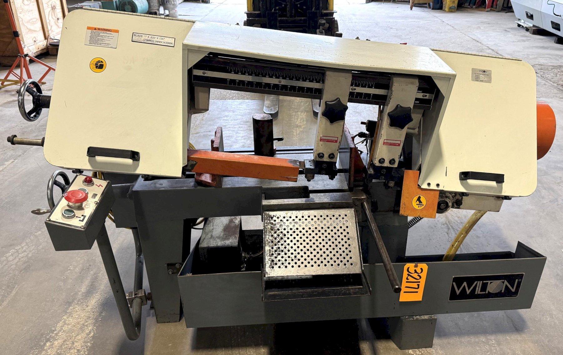 10″ x 16″ Wilton Horizontal Band Saw 7040, 10″ Rounds, 1″ Blade, 100-350 FPM, 1.5 HP