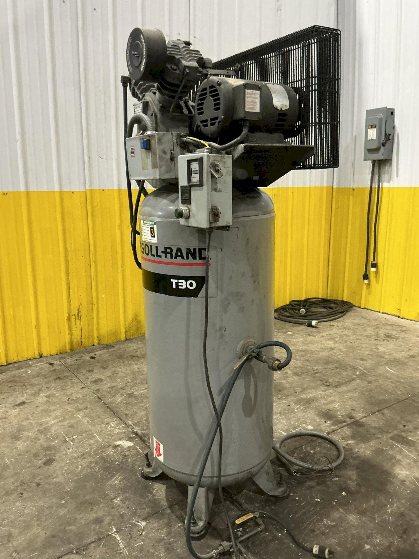 5 HP INGERSOLL RAND MODEL T30 VERTICAL TANK AIR COMPRESSOR: YOBRO #26344