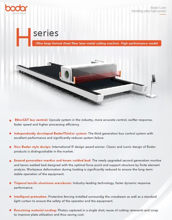 1 - NEW BODOR H3000-12 60kW ULTRA-LARGE FORMAT SHEET FIBER LASER METAL CUTTING MACHINE