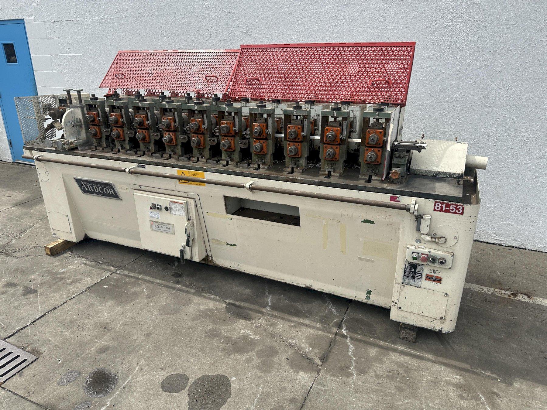 11 STAND X 1-1/2" ARDCOR ROLLFORMER: STOCK #78003