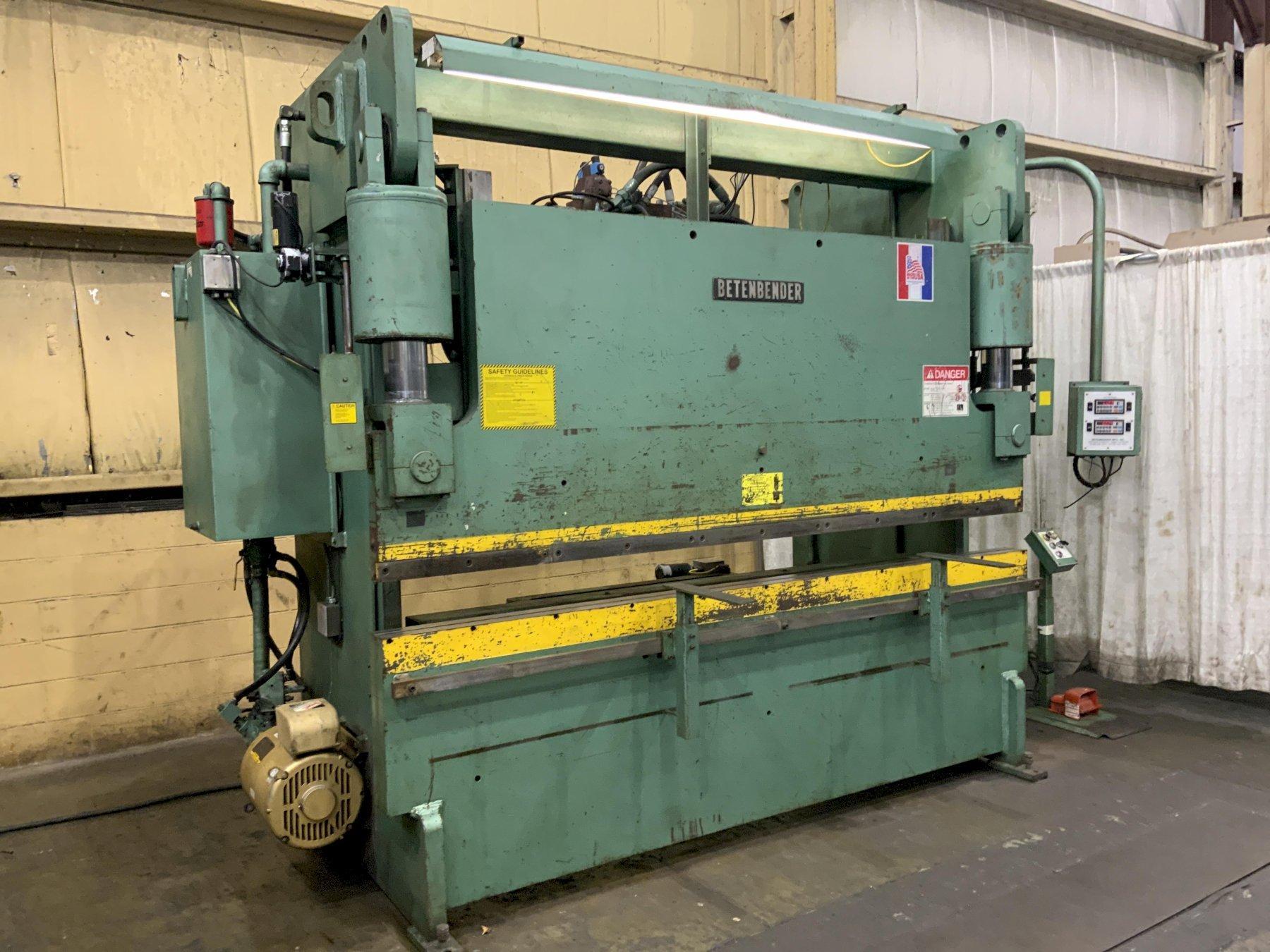 240 TON X 10' BETENBENDER HYDRAULIC PRESS BRAKE: STOCK #80837