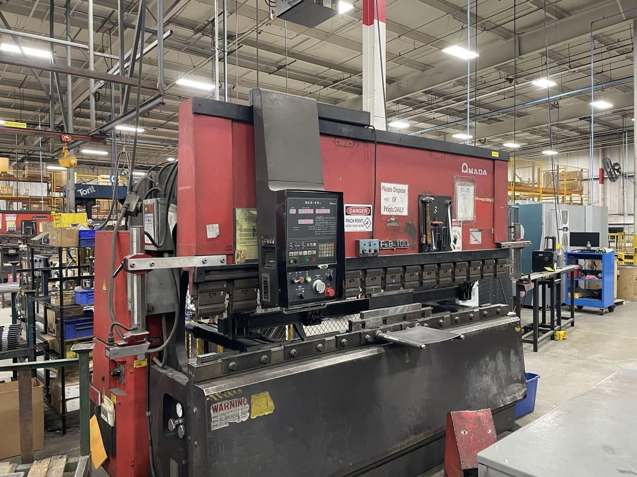 110 Ton x 10′ Amada FBD-1030E Press Brake, 1992