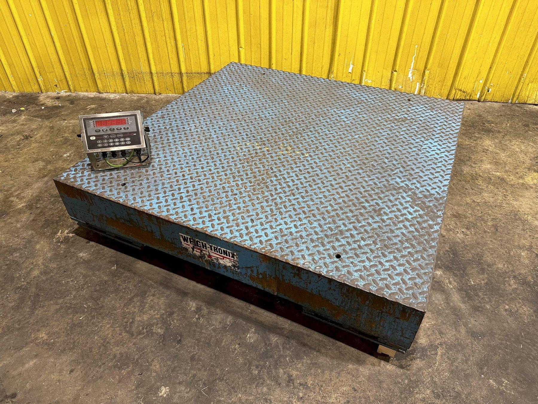40,000 LBS X 60" X 60" WEIGH-TRONIX  MODEL #DS60X60-40 PLATFORM FLOOR SCALE: STOCK #17925