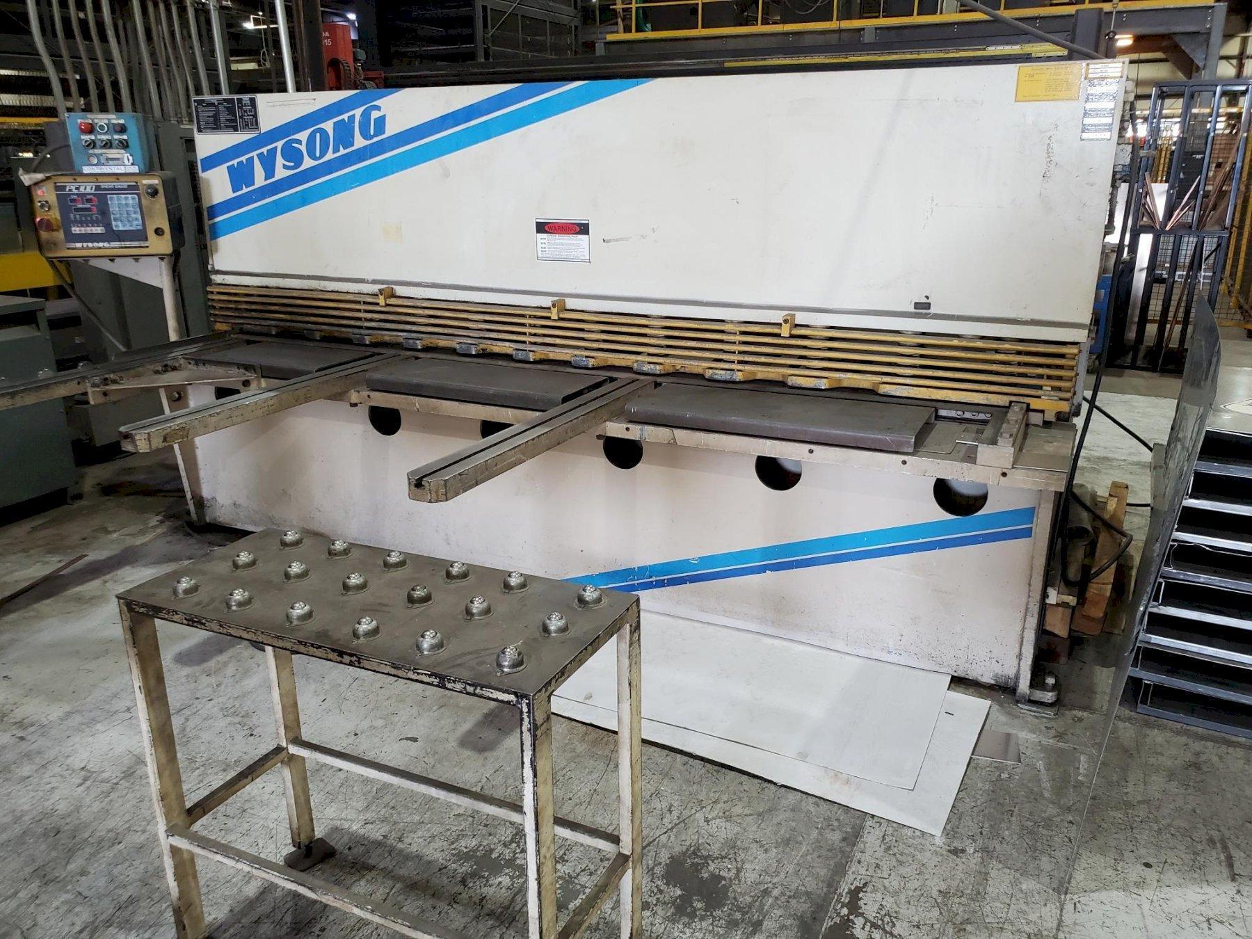 10' X 1/4" WYSONG H-2510 HYDRAULIC SHEAR