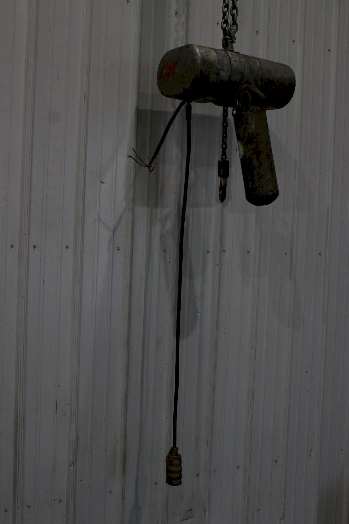 1 TON C & M ELECTRIC HOIST: STOCK #63160