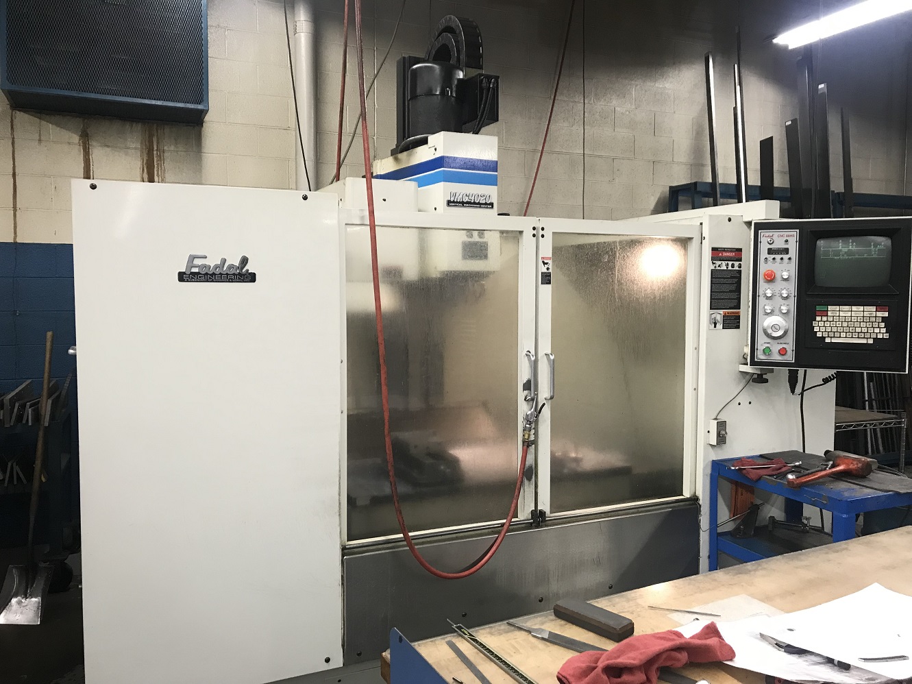 FADAL VMC4020HT CNC VERTICAL MACHINING CENTER WITH vh65 4TH ROTARY TABLE