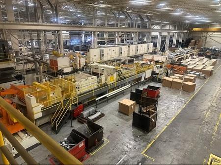 72” x .125” x 75,000# AUTOMATIC FEED TRAPEZOIDAL CUT TO LENGTH LINE