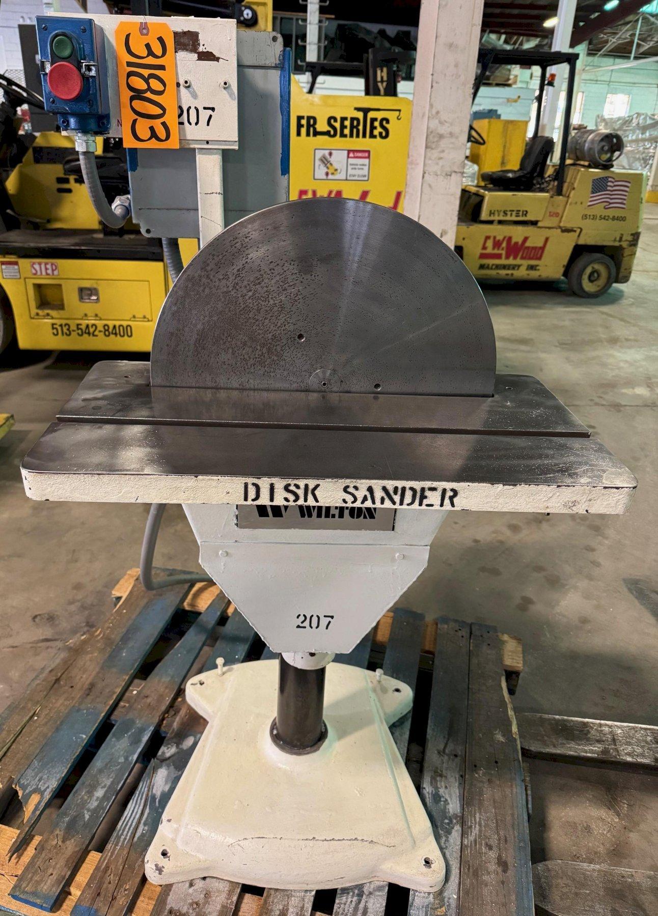 20" Wilton Disc Sander 4421, 10" x 27" Tilt Table, 3 HP