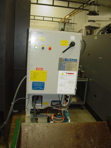 OKUMA MB-4000H CNC HORIZONTAL MACHINING CENTER, OSP -P300M CNC Control, X=22.05", Y=22.05", Z=24.61", Cat-40 Taper, 22 HP, 15000 Max Spindle RPM, ATC, Chip Conveyor, Coolant System, New 2013.