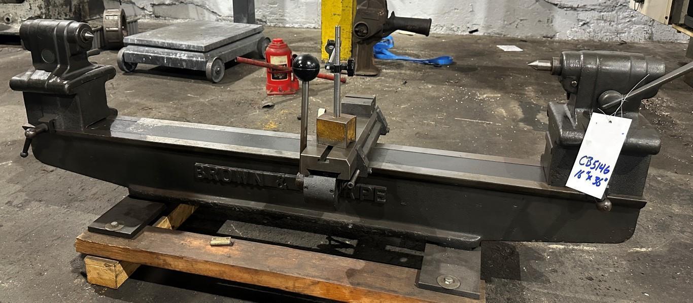 Brown & Sharpe 16" X 36" Bench Centers