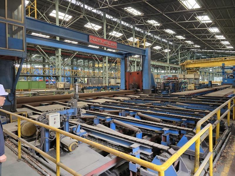 508mm - 1422.4mm Diameter x 35mm Pipe Forming Line / 3 Roll Haeusler Plate Bending Machine
