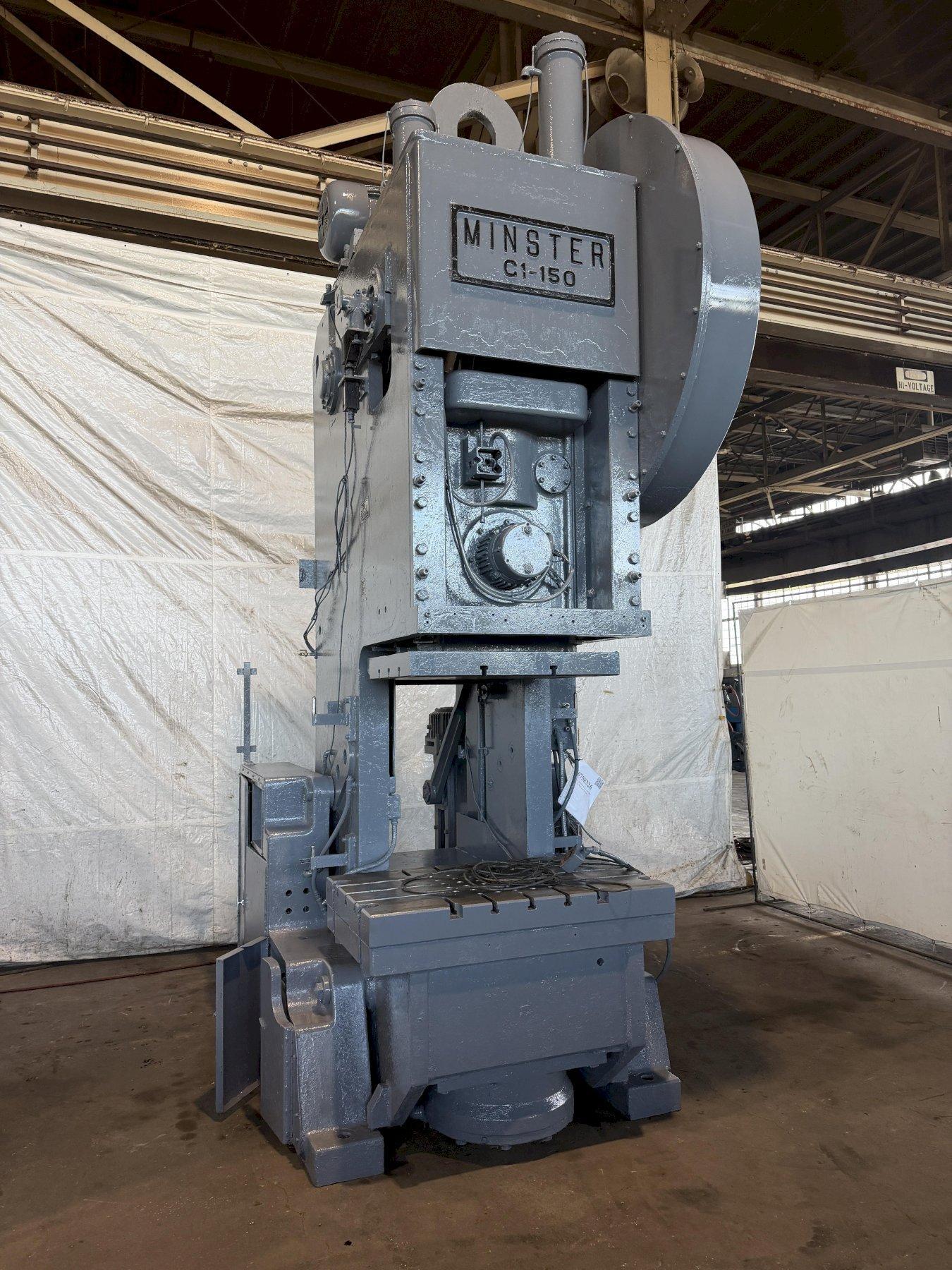 150 TON MINSTER G1-150 OBI PRESS. STOCK # 0758326