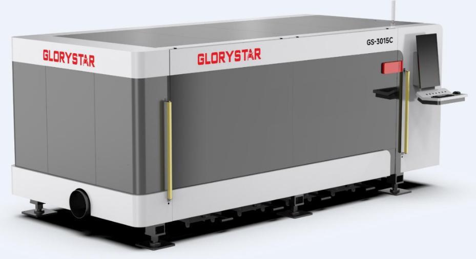 New Glorystar GS-3015-C 6kW Fiber Laser Cutting System (#5834)