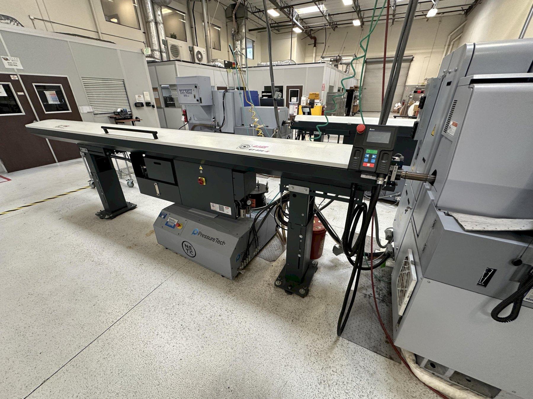 2021 Star SV-20R 20mm CNC Swiss Type Screw Machine s/n 0290 w/ Fanuc Series 31i-MODEL B5 Controls, Hand Wheel, 8-Station Live Turret with 2-Mountable Positions Each, 8,000 Live Tool RPM, Full C Axis @ 10,000 RPM Main Spindle, 20mm Sub Spindle with Full C Axis @ 10,000 RPM, 7-Cross Slide Tool Positions, 5-Live Cross Drilling Stations, Parts Catcher, Parts Conveyor, Tri-Mist 850 G2 Mist Collector, 2021 LNS GT326-E Hydraulic Bar Loade / Feeder s/n 15232002484