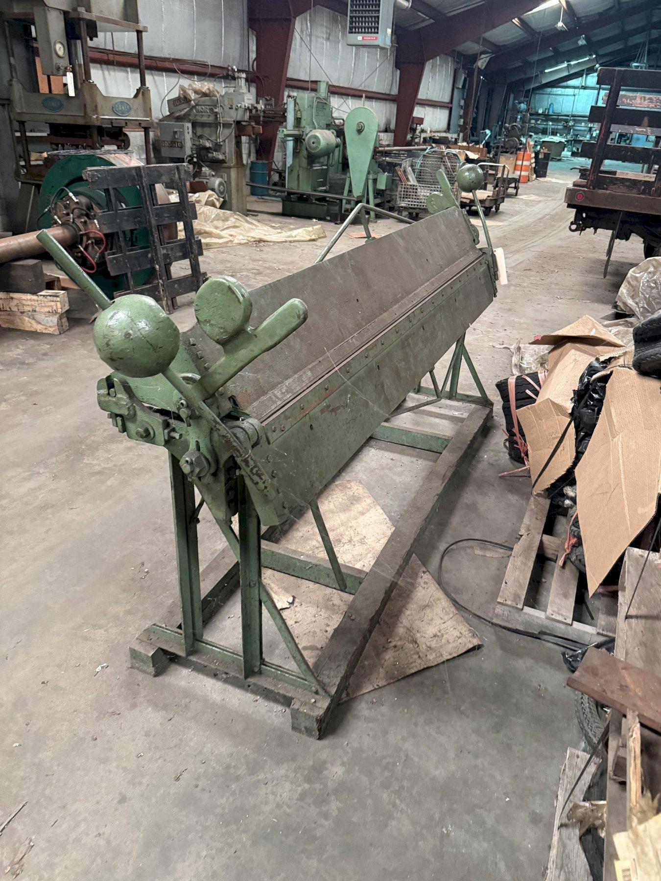 8' WYSONG MANUAL APRON BENDER BRAKE: YOBRO #26437