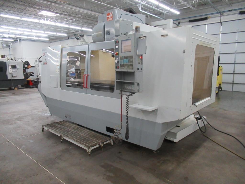 Haas VF-7D/40 CNC Vertical Machining Center, 24 Station ATC, 4th-Axis Brushless Drive, Programmable Coolant Nozzle, Chip Auger