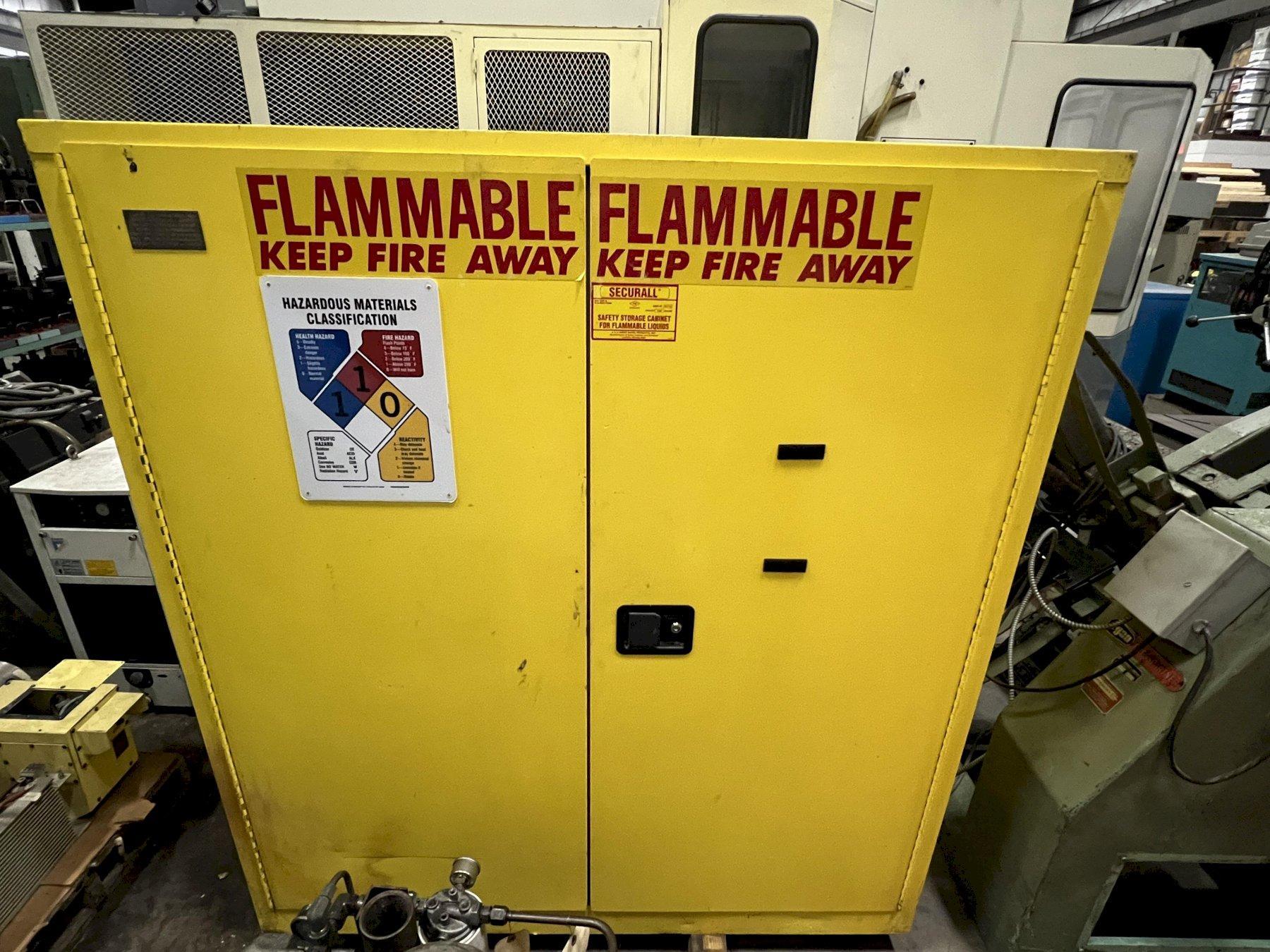 SECURALL FLAMMABLE SAFETY STORAGE CABINET, 120 GALLON