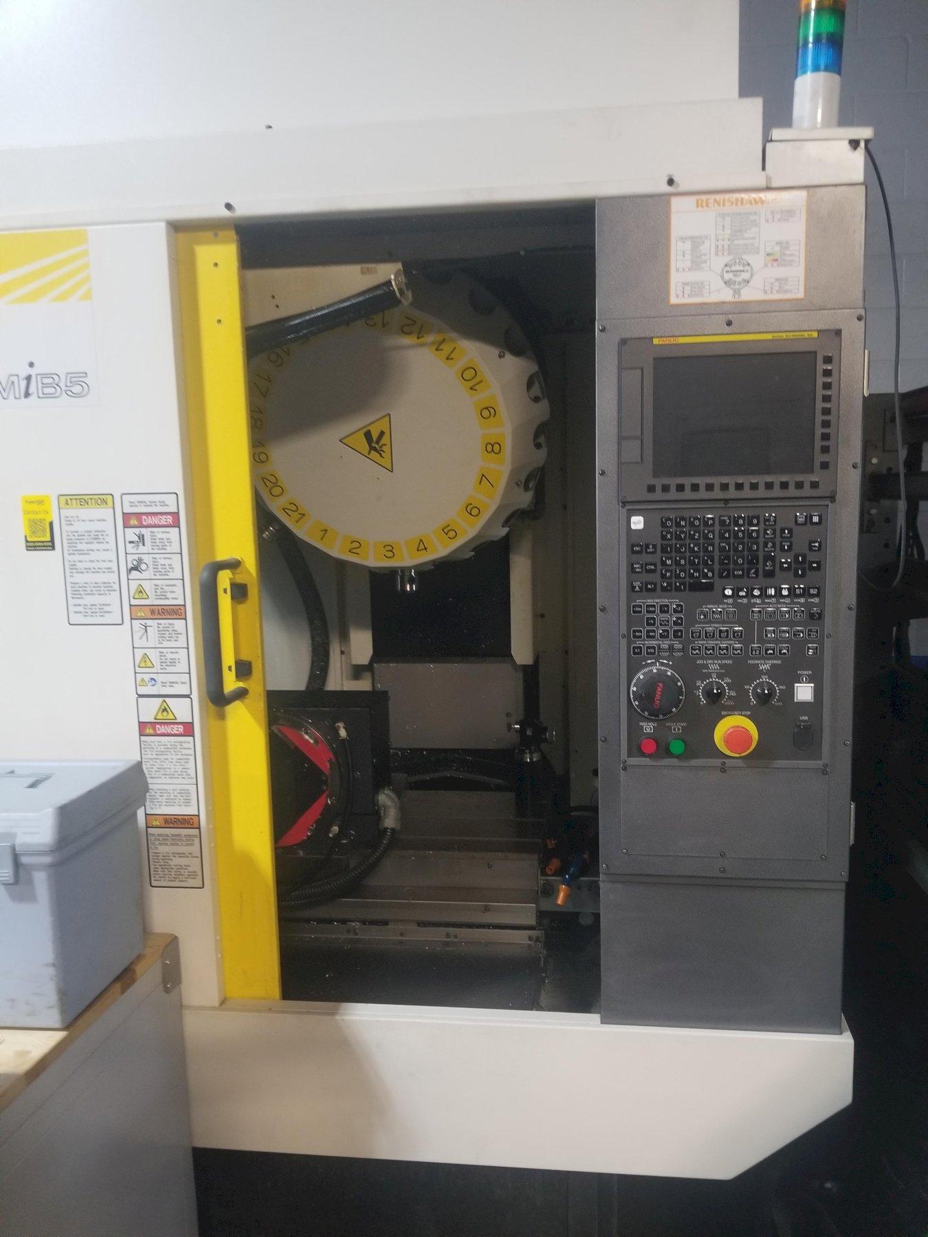 Fanuc Robodrill D21MiB5adv CNC Vertical Machining Centers, 5-Axis, 10K RPM, Rigid Tap, Fanuc 31iB5 Ctrl., 21 ATC, Robotic Loader System, New 2021