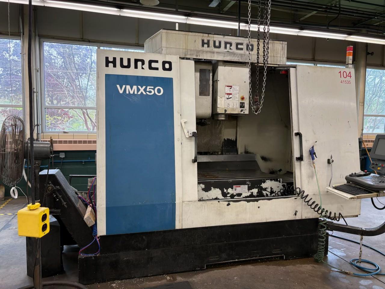 Hurco VMX50 CNC Vertical Machining Center Ultimax Control 2001 20,000 LBS Running