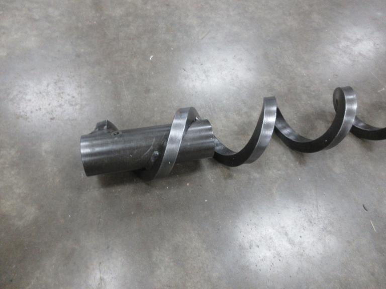 Used Haas 84" x 3.75" Chip Auger Screw, 1.875" Female Connection