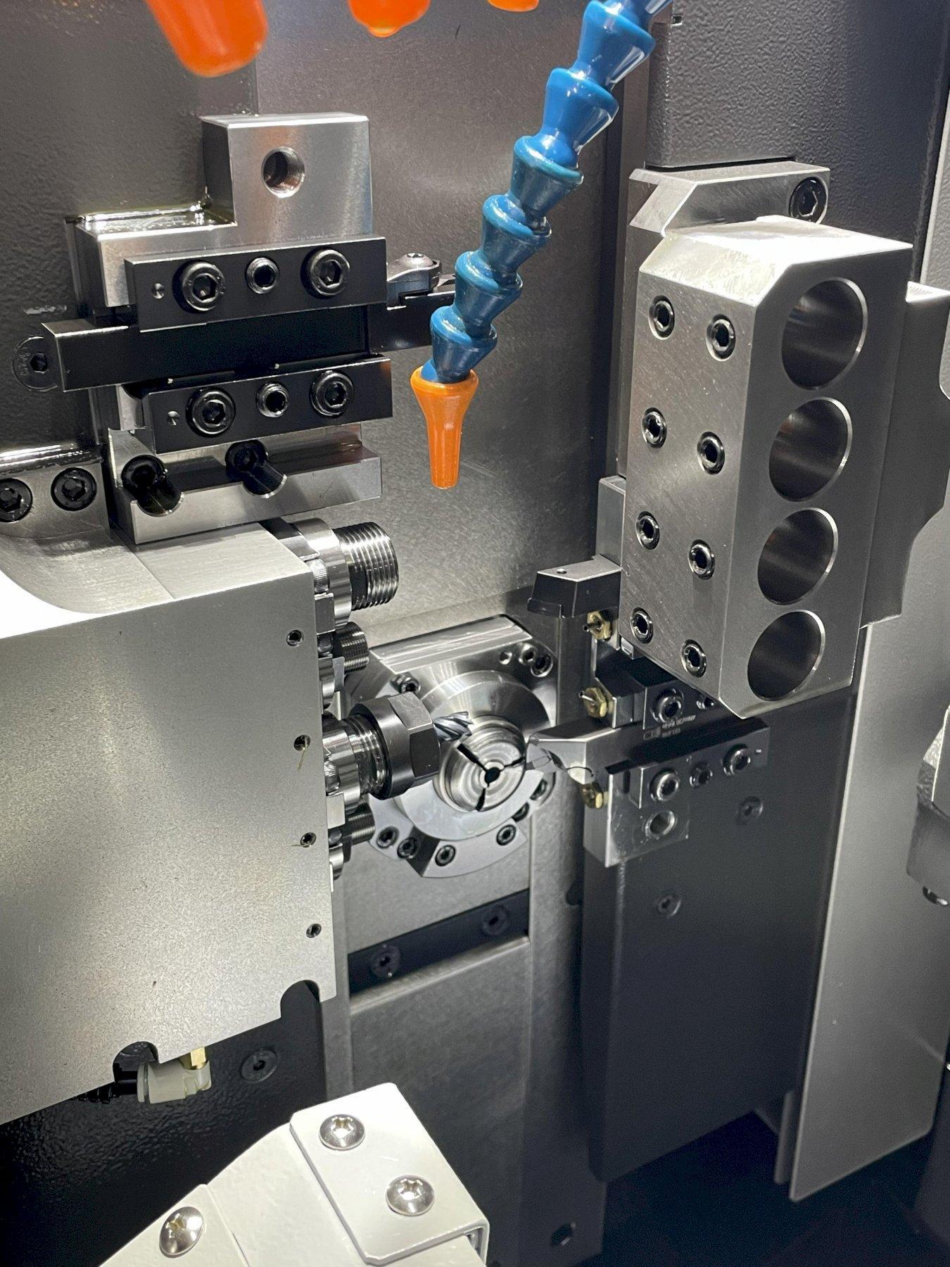 Tsugami Model B0205-VR w/ Fanuc 0i-TF, Fire Trace (5 Lbs), B0-WORK-KIT MKIII (Work Conveyor), Thru Sub Coolant w Pump, Abile Programming Software, Edge Scout 320 Barfeed, Two Channel Sets , ONLY 73 RUN HOURS