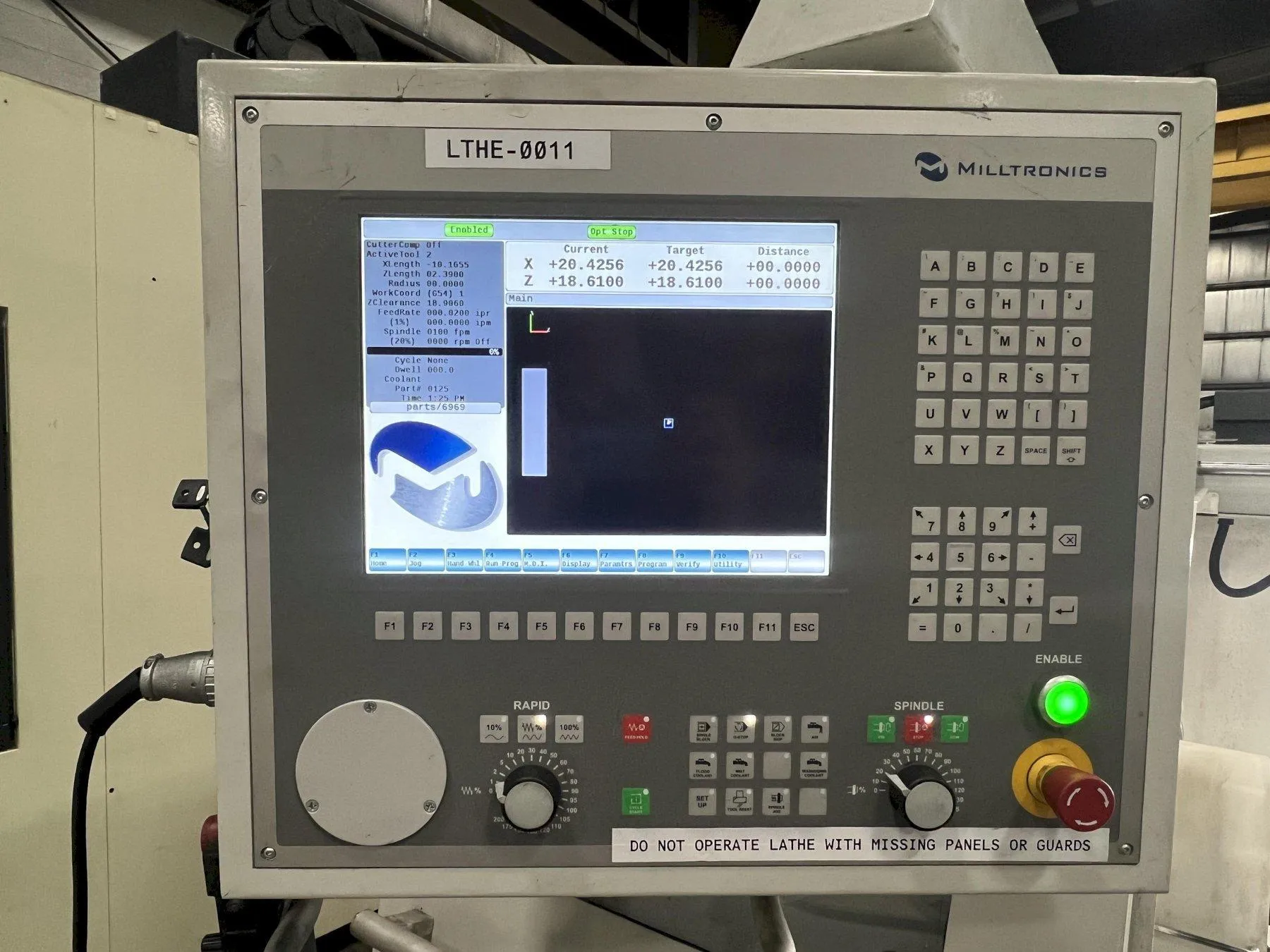 MILLTRONICS ML16/40 CNC LATHE