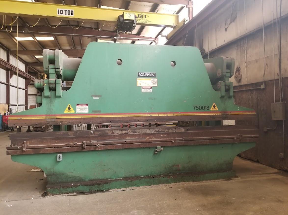 500 TON x 18' ACCURPRESS MODEL 7500 HYDRAULIC BRAKE