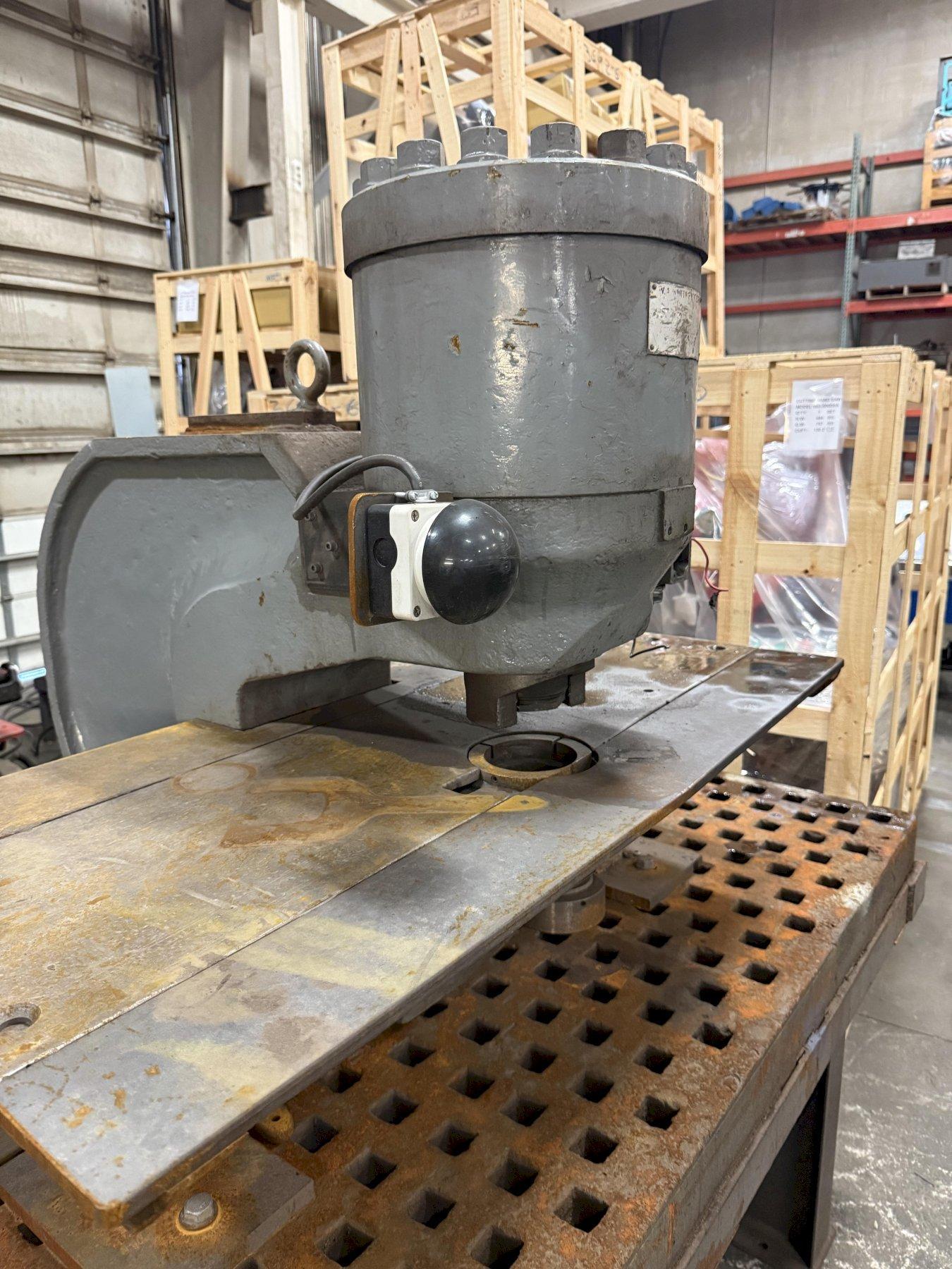 150 TON WHITNEY MODEL 7150AX12 PORTABLE HYDRAULIC FLANGE PUNCH & HYDRAULIC UNIT: YOBRO #24684