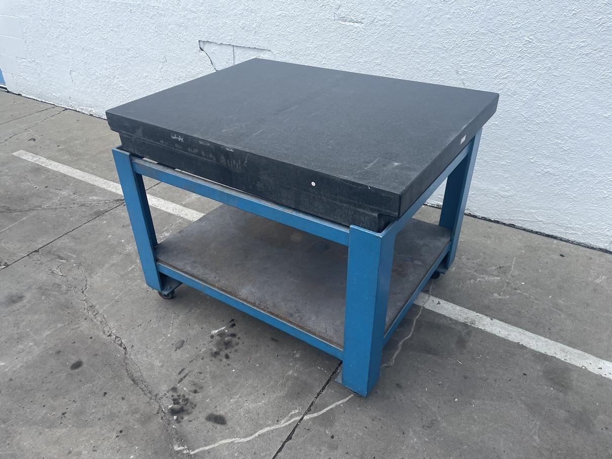 48" X 36" X 3" GRANITE SURFACE PLATE: STOCK #76783