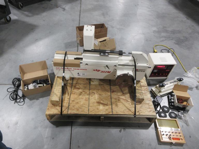 SIP 302M Universal Gage Length Measuring Machine with Digital Control Panel and Accessories- Auction Item