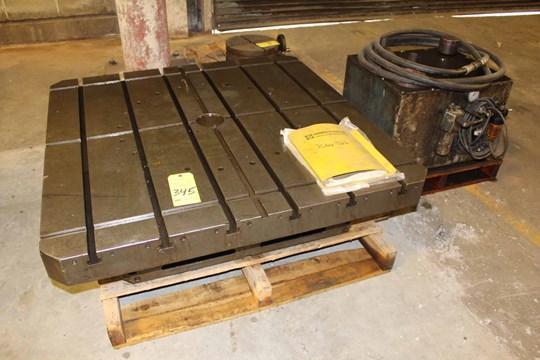 48" X 48" G & L HYDROSTATIC ROTARY TABLE: STOCK #71831