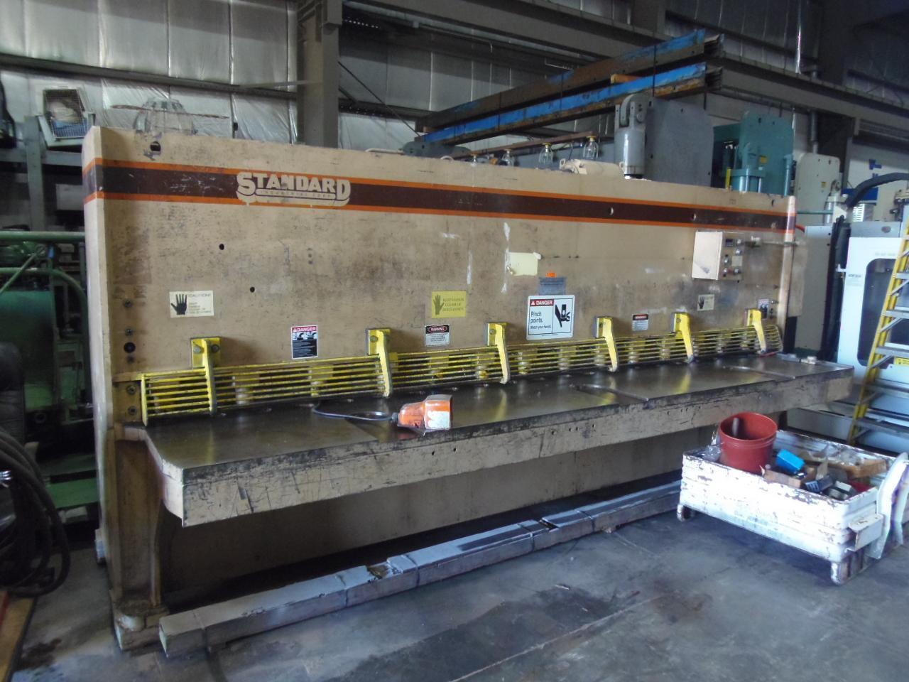 1/4" X 14' STANDARD HYDRAULIC SHEAR AS250-14, NEW 1993, FRONT OPERATED POWER BACK GAUGE, FLUSH FLOOR