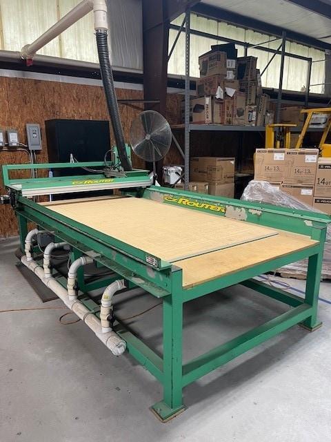 4′ x 8′ Lone Star CNC EZ Router, 2008 – Vacuum Bed, Dust Collector