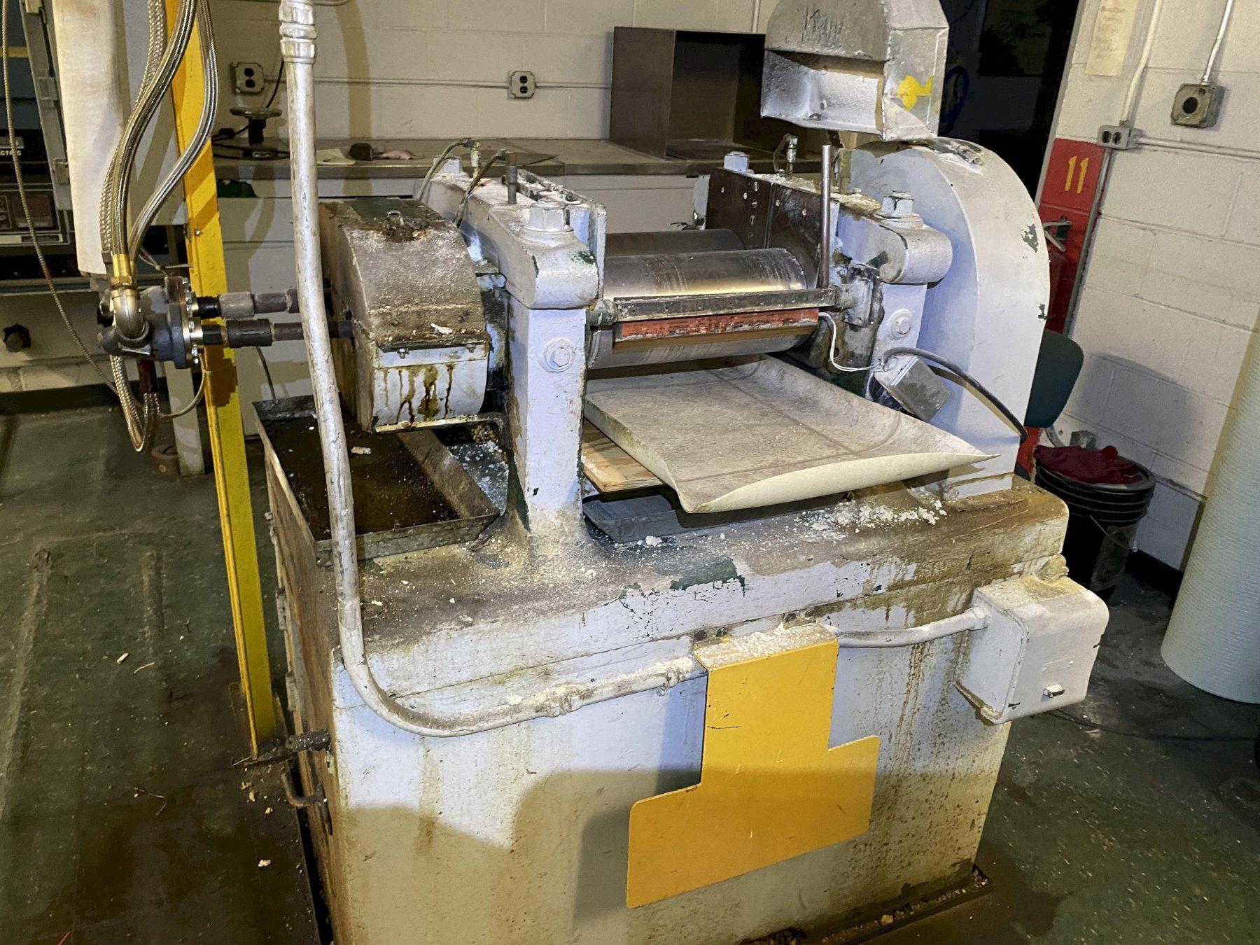Albert Lab 2-Roll Horizontal Roll Mill. Rolls 13” long x 6” dia