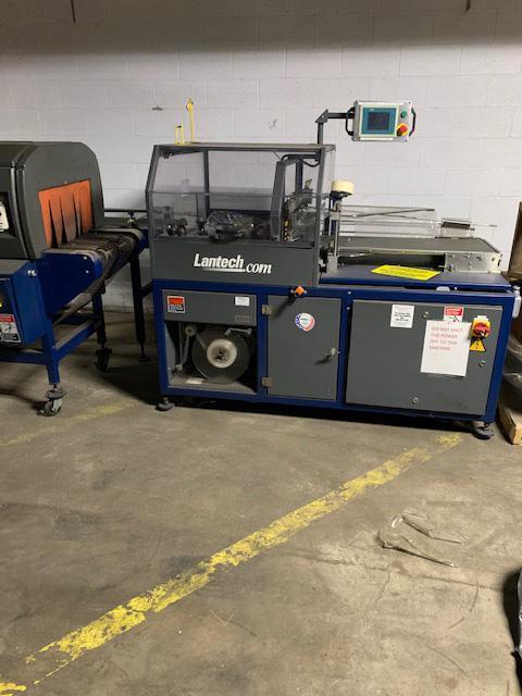 Lantech SW-1000 Intermittent Motion Belt Feed Side Seal Wrapper w/ Lantech ST-900 Heat Tunnel