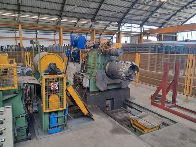 650mm x 5mm x 7,000kgs Schmitz Loop Slitting Line