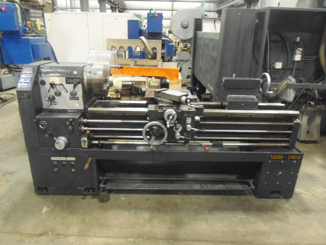 20 X 60 VICTOR MODEL 2060, 12" 3J, 3 1/8" HOLE, 1500 RPM, INCH/METRIC THREADING