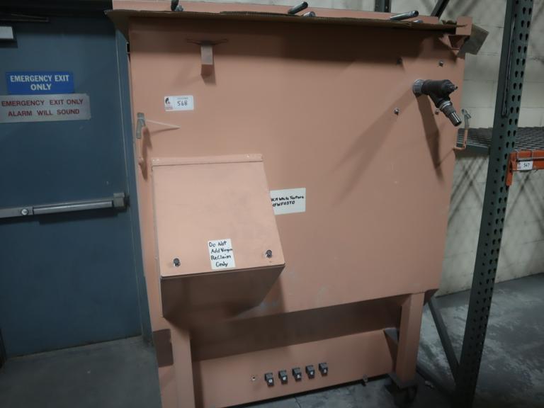 Power Coating Reclaim Hopper, Portable- Auction Item