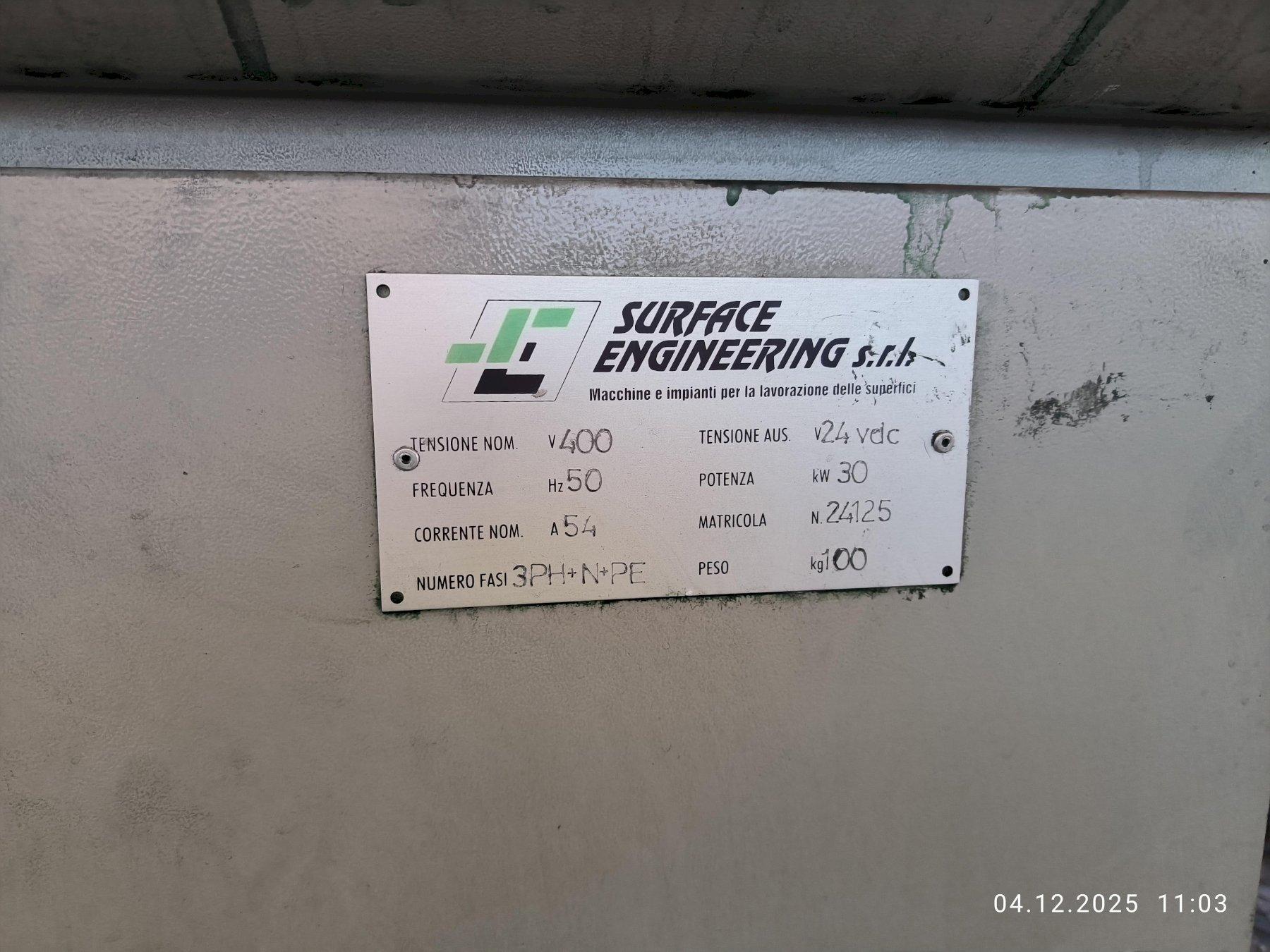 SURFACE ENGINEERING PROFILE BRUSH & POLISHING LINE, NEW 2004