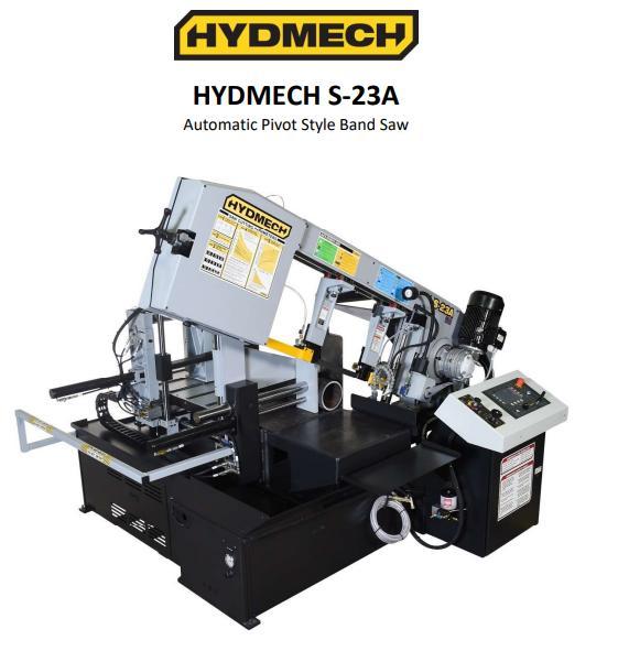 1 - NEW HYD-MECH S-23A AUTOMATIC PIVOT STYLE BAND SAW