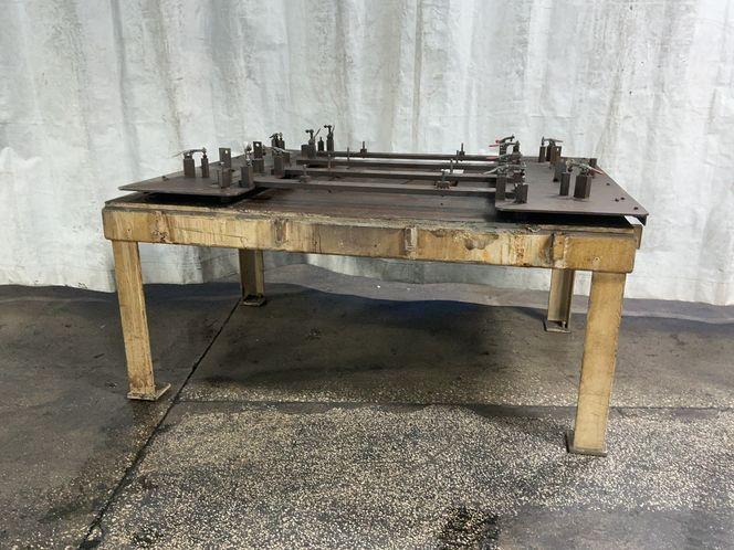 71” X 92” METAL TABLE