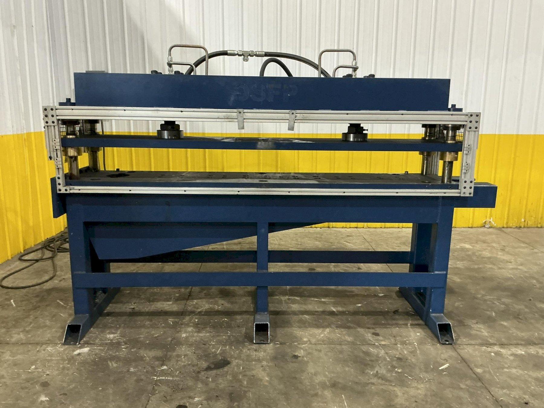 60 TON X 22" X 100" ROLLFORMING TECHNOLOGIES 4 POST HYDRAULIC PRESS 2" STROKE : YOBRO 26405