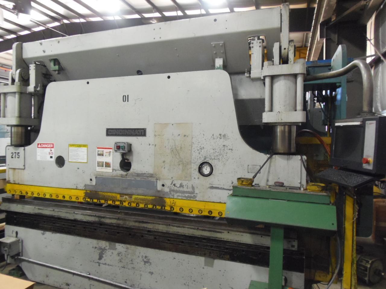 175 ton x 12' Cincinnati Hydraulic Press Brake, PC CNC Control, Flush Floor
