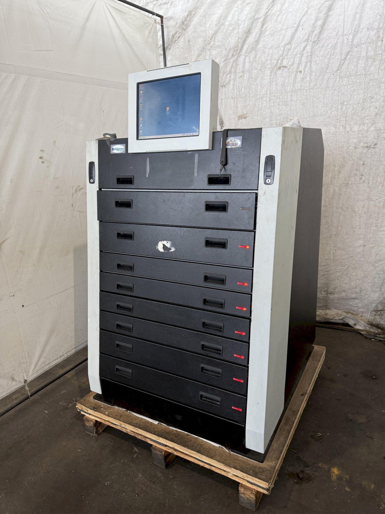 9-DRAWER MATRIX SERIES 4 COMPUTERIZED HARDWARE CABINET. STOCK # 0999924.