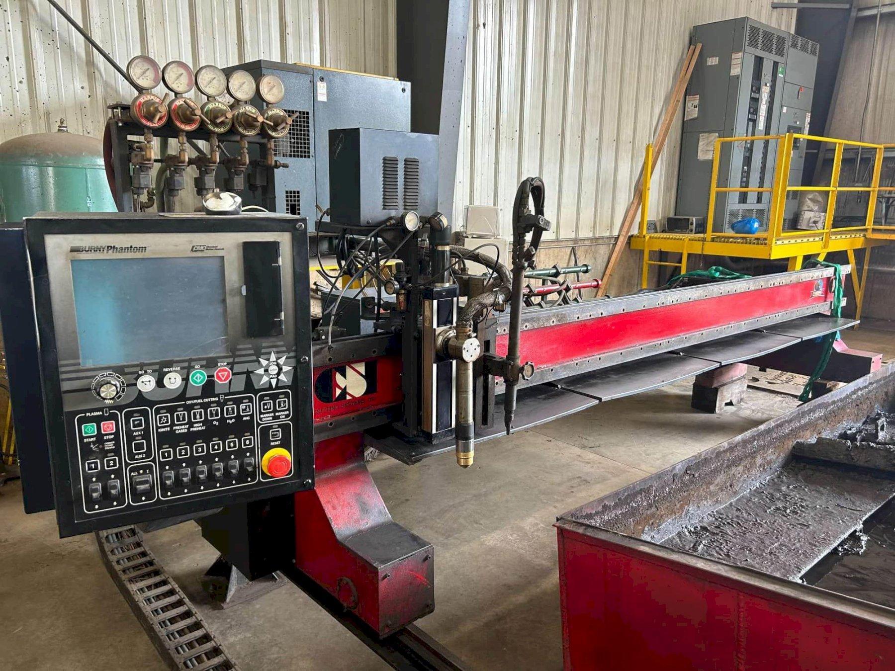 10′ x 40′ Cutting Systems Inc. CNC Plasma Table Burny Phantom HPR 260 XD, 2008