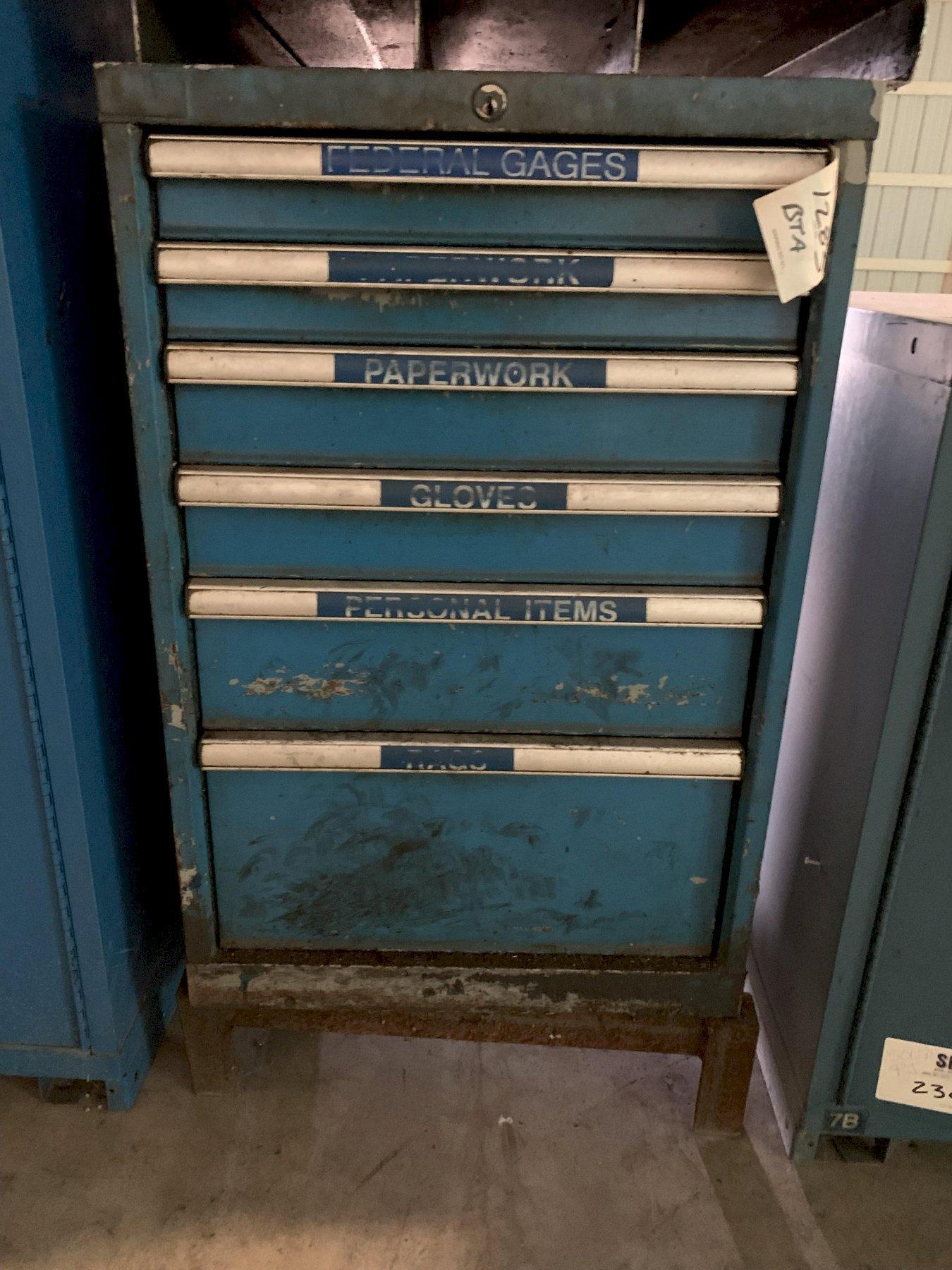 1 - PREOWNED STANLEY VIDMAR CABINET, 6 DRAWER