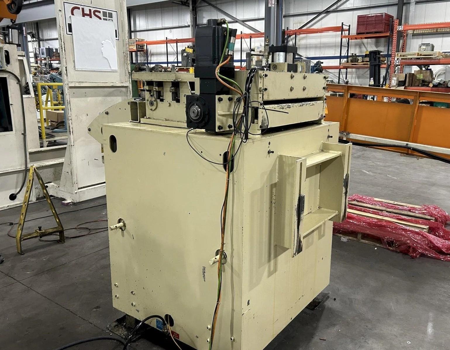 24" Wide x .110" NIDEC-CHS Servo Roll Feed Straightener Combination For Sale