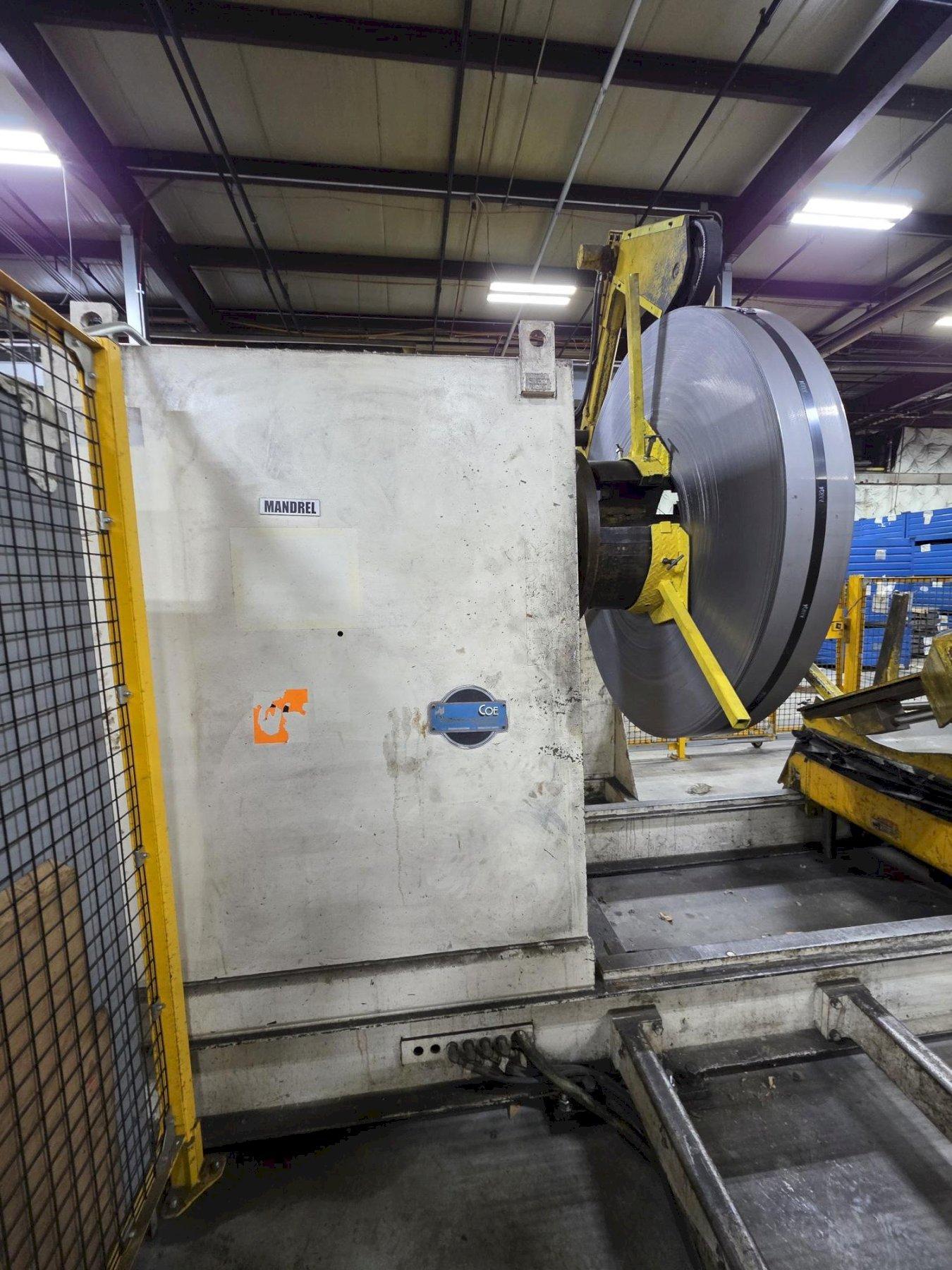 Coe Press Equipment 15,000 lbs. x 24 inch Coil Feed Line - High Precision Coil Handling System