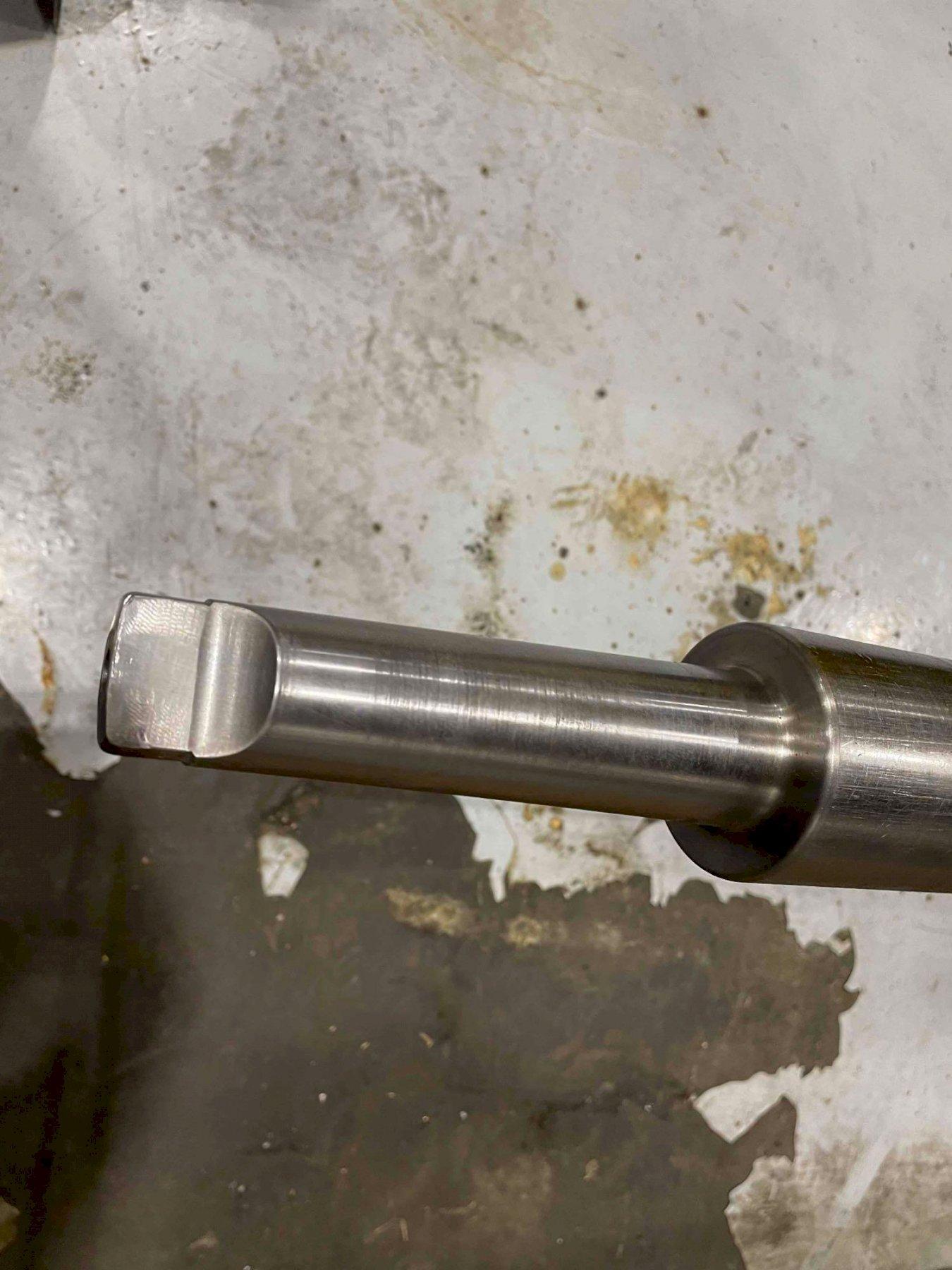 Used, 107" x 3-5/8" Diameter Grooving Bar