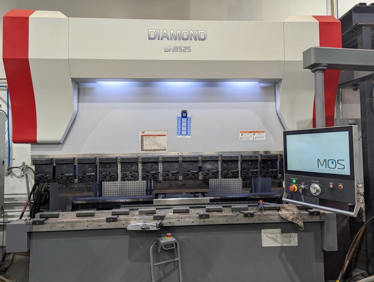 94 Ton x 8.5’ Mitsubishi Diamond BH8525 CNC Press Brake, 2018